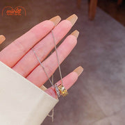 Dây chuyền 2 nhẫn titan