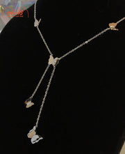 Dây chuyền titan 5 bướm