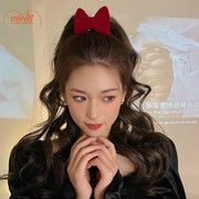 Dây côt tóc nhung nơ đỏ