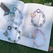 Dây đeo điện thoại chuỗi hạt bướm PO