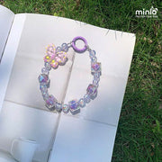 Dây đeo điện thoại chuỗi hạt bướm PO