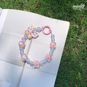 Dây đeo điện thoại chuỗi hạt bướm PO