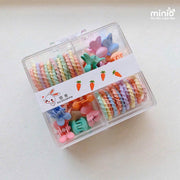 Hộp 4 ngăn dây cột + kẹp tóc TL