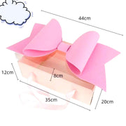 Hộp quà mica quai xách nơ 35x21x11cm