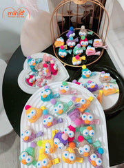 Kẹp mỏ vịt mũ len