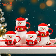 Ly cốc sứ Noel người tuyết LA