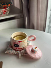 Ly cốc sứ mèo sinh nhật