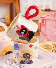 Ly cốc sứ mèo sinh nhật