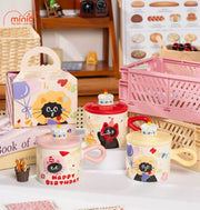 Ly cốc sứ mèo sinh nhật