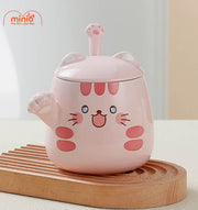 Ly cốc sứ mèo vẫy tay