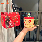 Ly cốc sứ món quà Noel LA