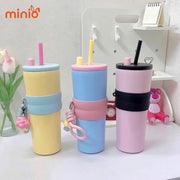Ly giữ nhiệt màu loang pastel