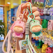 Móc khoá Moi lông dây dệt