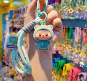 Móc khoá bé gấu lông dây dệt