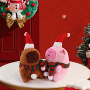 Móc khoá bông Capybara Noel