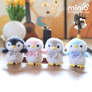 Móc khoá cánh cụt nơ kẻ