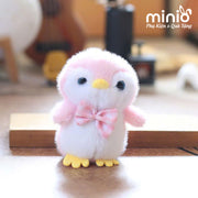 Móc khoá cánh cụt nơ kẻ