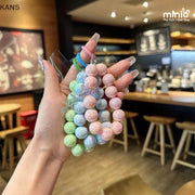 Móc khoá/đeo điện thoại chuỗi hạt pastel