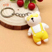 Móc khoá gấu đeo kính