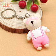 Móc khoá gấu đeo kính