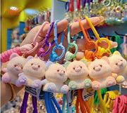 Móc khoá gấu mèo lông dây dệt