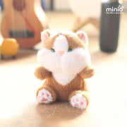 Móc khoá mèo má hồng thêu chân