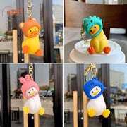 Móc khóa vịt cổ nghiêng