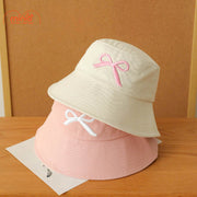 Nón cụp thêu nơ M320 có dây TBL