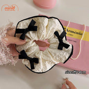 Scrunchies 3 nơ đen hồng PO