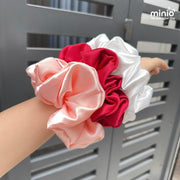 Scrunchies lụa phi bóng 18cm PO