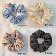 Scrunchies lụa trơn phồng PO