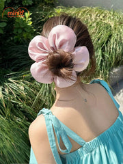 Scrunchies phồng hình hoa PO