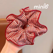 Scrunchies hoạ tiết đỏ