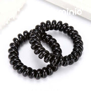 Set 2 cột tóc lò xo đen