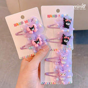 Set 2 kẹp mái Kuromi hoa voan PK