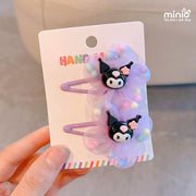 Set 2 kẹp mái Kuromi hoa voan PK