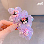 Set 2 kẹp mái Kuromi hoa voan PK