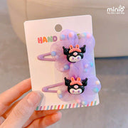 Set 2 kẹp mái Kuromi hoa voan PK