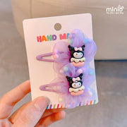 Set 2 kẹp mái Kuromi hoa voan PK