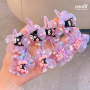 Set 2 kẹp mái Kuromi hoa voan PK