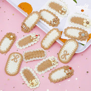 Set 2 kẹp mái len tone nâu PK