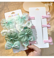 Set 8 cột kẹp nơ voan PK