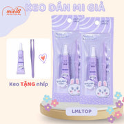 Set keo dán mi tím LMLTOP kèm nhíp
