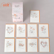 Thiệp 3D pastel đính đá/ngọc