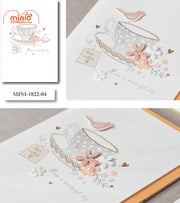 Thiệp 3D pastel đính đá/ngọc