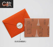 Thiệp cây thông vintage