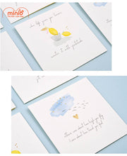 Thiệp hoạ tiết ánh vàng 12,5 x 13,5cm