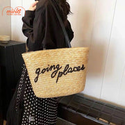 Túi cói Going quai da Sp581