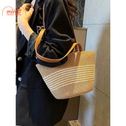 Túi cói ngang dây da Sp263vn