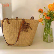 Túi cói quai da Loewe Sp345